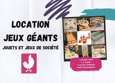 Catalogue Location de jeux géants en bois, jouets et jeux de société